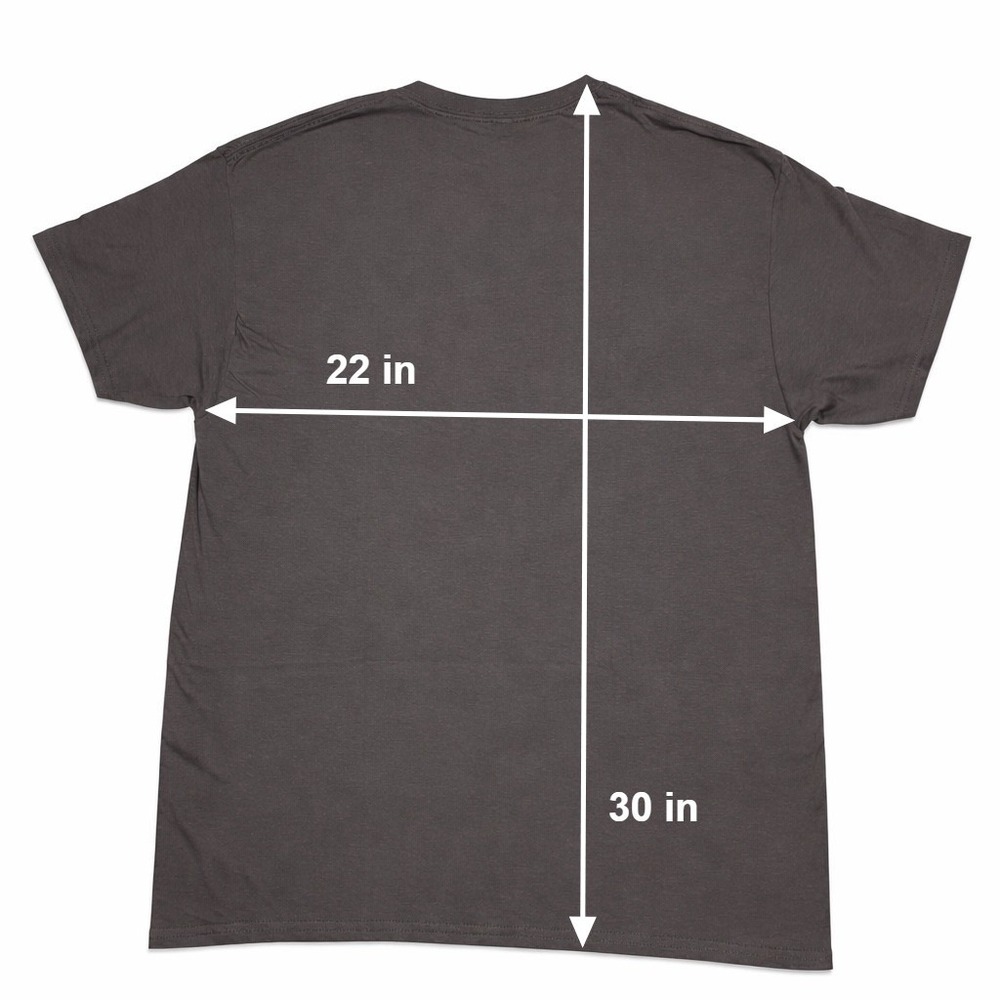 Gildan Wishin I Was‎ Fishin Graphic T-Shirt Charcoal Grey Large Heavy Cotton - Picture 7 of 8